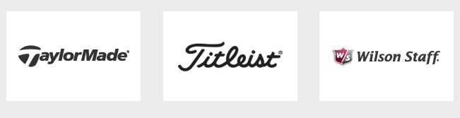 TaylorMade, Titleist, Wilson Staff Logos