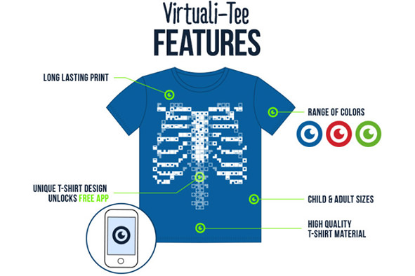 Introducing The Virtuali-Tee Promotional Augmented Reality T-Shirt